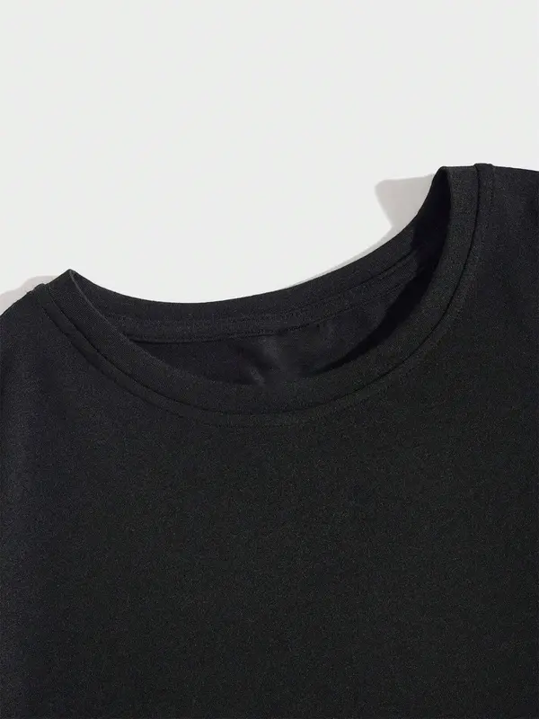 Men's Skull & Letter Print Round Neck Tee, Regular Fit Casual Short Sleeve T-shirt for Summer, Men's Top for Daily Wear, Tropical 8