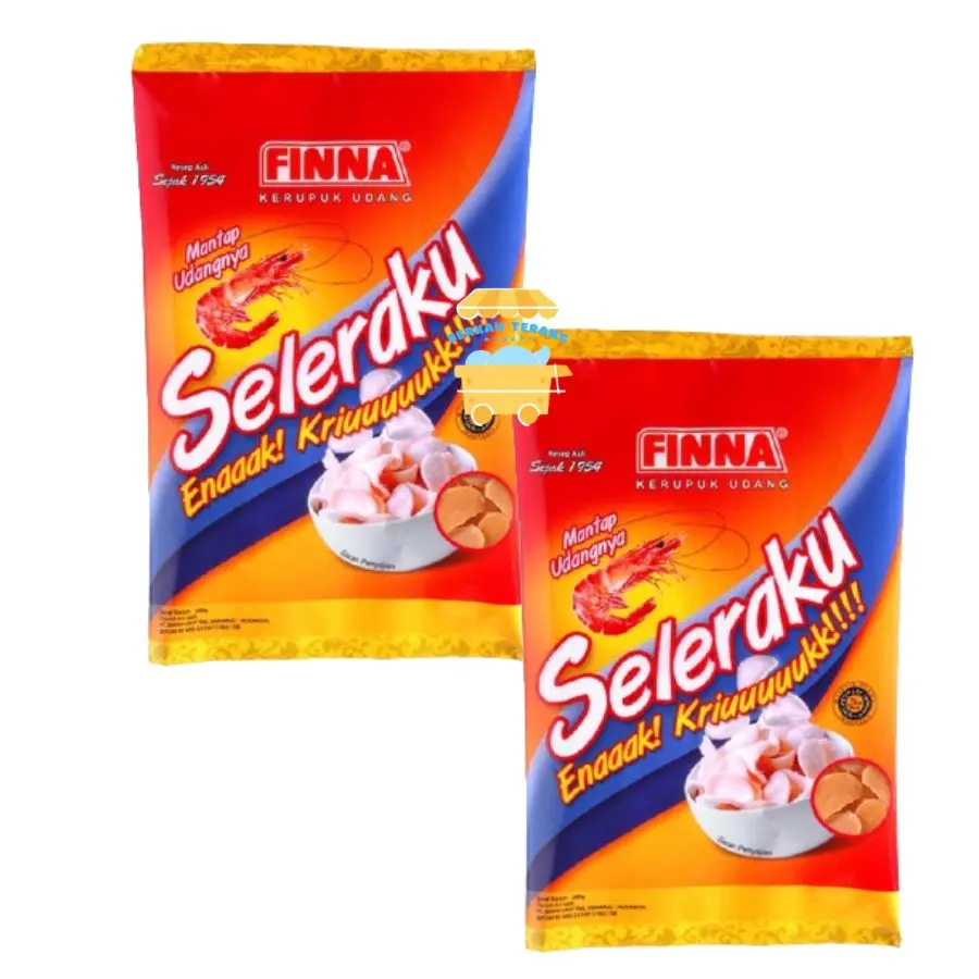FINNA SELERAKU UDANG 200GR / kerupuk bawang HALAL BPOM RESMI