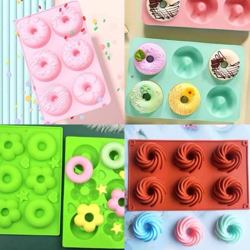 Khuôn Silicon Tròn Donut, Bánh vòng Dễ Thương Làm Bánh Donuts, Rau Câu, Pudding PUPUSHOP