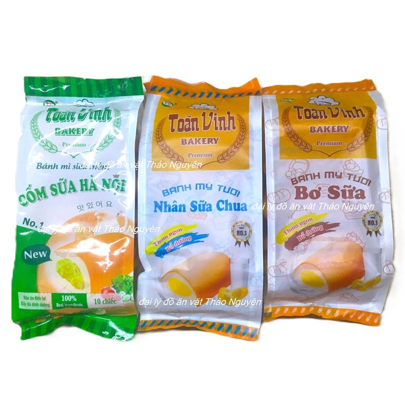 combo 3 gói Bánh Mỳ Tươi Toàn Vinh Bakery Premium siêu mềm đặc biệt thơm ngon giàu dinh dưỡng