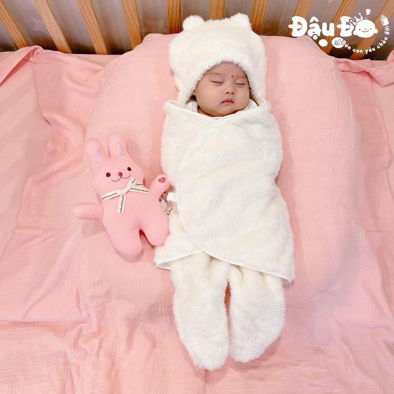 Áo Choàng Lông Ấm Áp Lullaby 0-3m/3-6m Trẻ sơ sinh