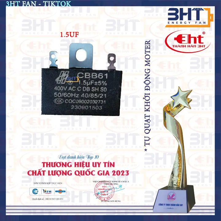 Tụ quạt 2uf và 1.5uf - K3 Khởi động cho động cơ quạt 4