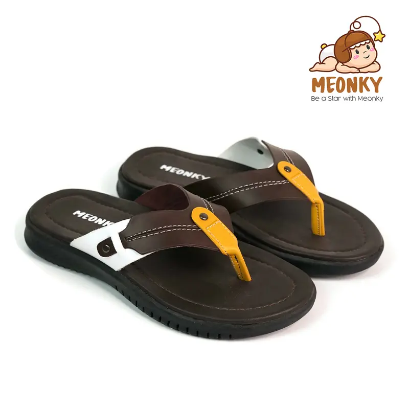 Sandal Anak Laki Laki Sendal Japit Anak Cowok Original Meonky SB - 11 Cocok Untuk Bermain Sekolah Pesta anak kecil  Gratis Ongkir Ke seluruh Indonesia Kaki Fashion Sd 3