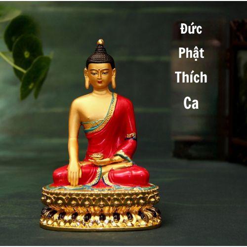 Tượng Kết Hợp Vẽ Tay Tây Tạng Các Ngài Thích Ca,Dược Sư,Tát Đoả,Liên Hoa,TaRa,Tứ Thủ. Decor Decor Phòng 1