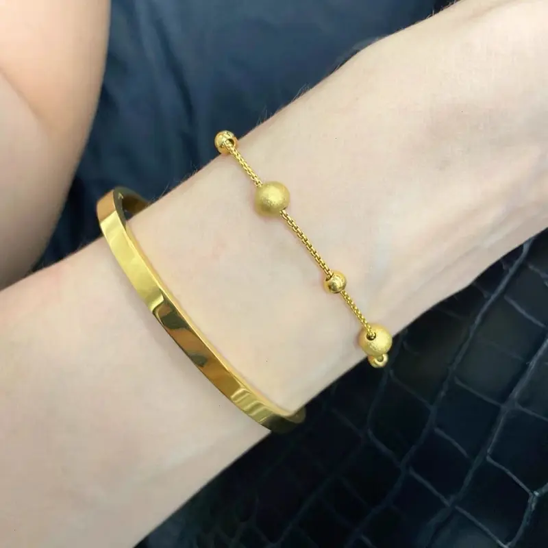 Celins Jewelry - Gelang Serut Boba Gradiasi Titanium Anti Karat 3