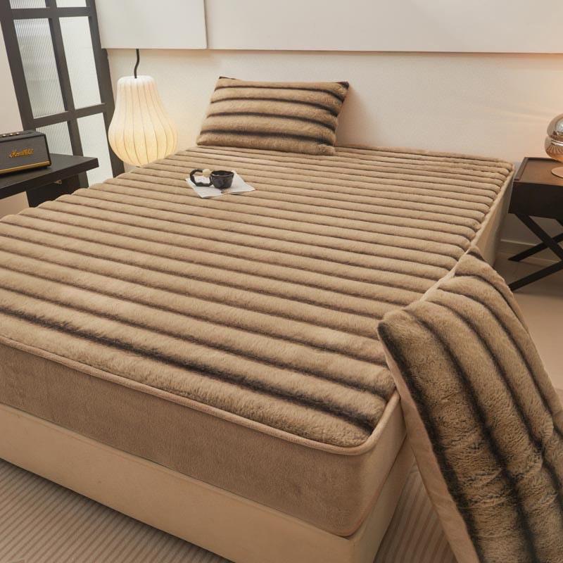 Ga gối nỉ lông hồ ly 3 món mềm mại ấm áp giữ nhiệt nhiều màu 3 size M6, M8, 2M Rubi decor 8