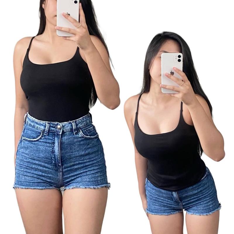 GDFY BUY 1 TAKE 1 PADDED DOUBLE LINING FREESIZE CASUAL WOMENSWEAR TOP