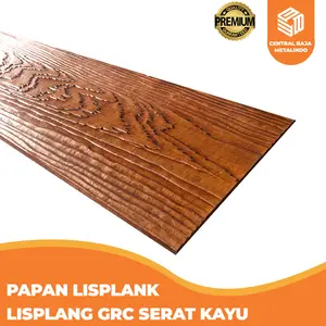 KALSIPLANK PAPAN LISPLANK LISPLANG GRC SERAT KAYU - Cokelat