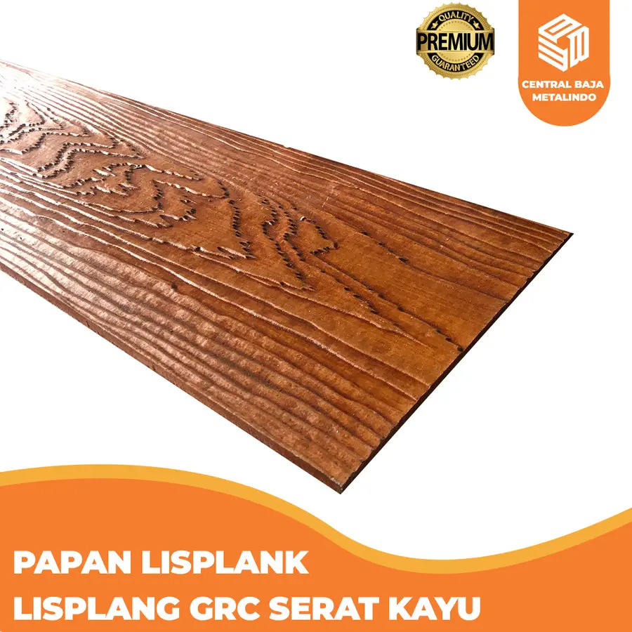 KALSIPLANK PAPAN LISPLANK LISPLANG GRC SERAT KAYU - Cokelat