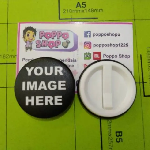 PIN JEPIT/DASI CUSTOM 44mm MURAH REQUEST DESAIN