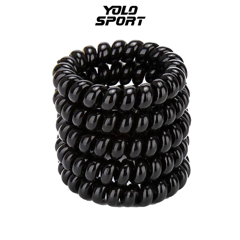 Product Introduction of Dây Thun Cột Tóc Lò Xo Nữ Tập Thể Thao Du Lịch Hàn Quốc Dễ Thương Phụ Kiện Buộc Tóc Đẹp Xinh Xanh Đỏ Tím Vàng Trắng Đen Chun Nhung 6