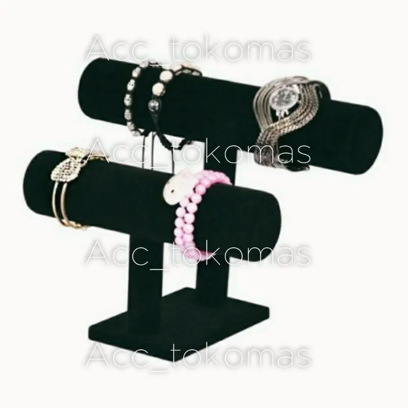 Display Gelang Pajangan Bludru Tempat Jam Tangan Dan Gelang