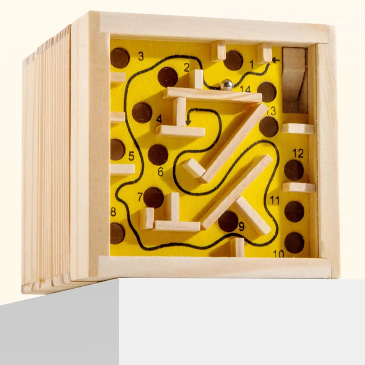 Timber Maze Puzzle and Working Beads Toy for Children, and an ...