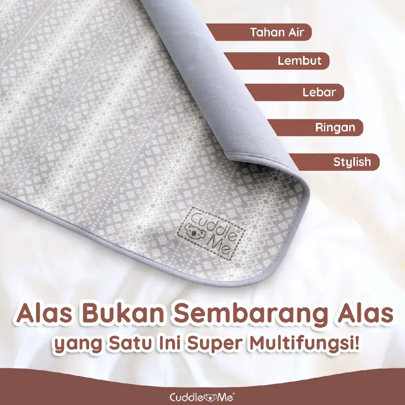 Perlak Bayi Drypad Cuddle Me Alas Ompol Bayi Newborn Alas waterproof bayi Tidur 1