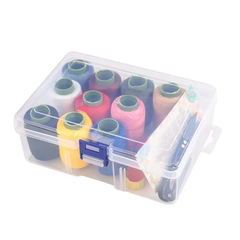 Needle And Thread Set Box Practical Sewing Thread Sewing Clothes Needle And Thread DIY Sewing Thread Black And White Sewing Thread Color Hand Sewing Thread