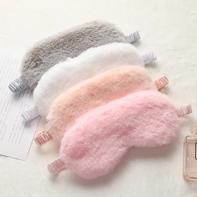 Plush Sleeping Eye Covers Cute Soft Cloud Eye Cover Sleeping Blindfold