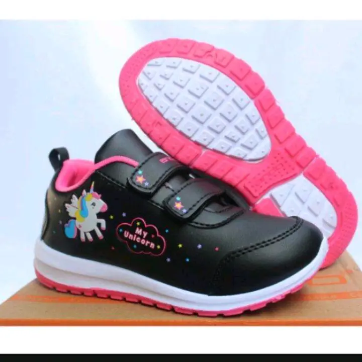 Sepatu Ando Karakter Anak Perempuan Sepatu Sekolah TK Sepatu Paud Sepatu Balita Pink Cewek Hitam pink Putih Merah Fashion Sd 2