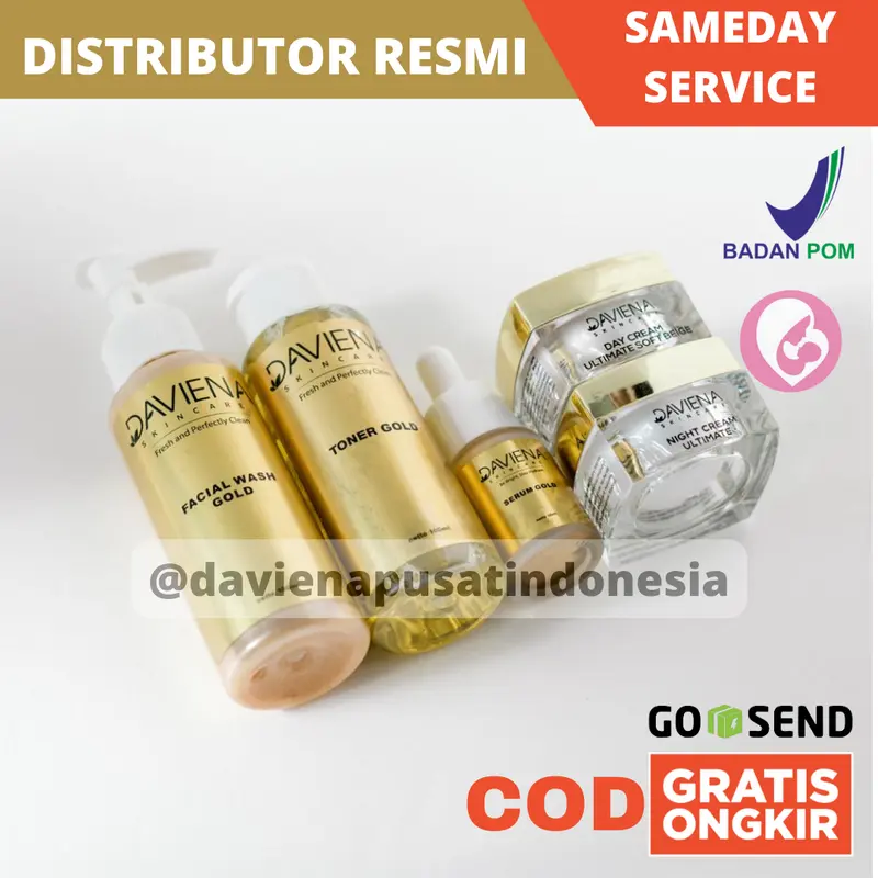 (PUSAT) GOLD SERIES DAVIENA SKINCARE | davienapusatindonesia | ownerdavienaskincare 1
