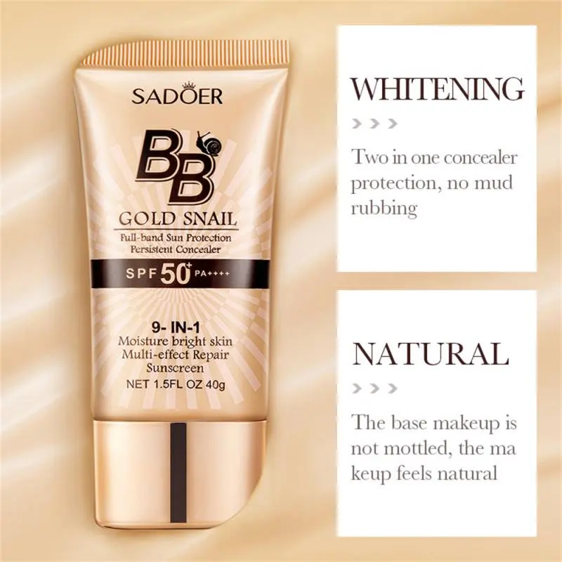 Kem Chống Nắng, SPF50, Kem Nền Che Khuyết Điểm, Kem Dưỡng Da Trong Suốt, Kem Khuôn BB, Thích Hợp Cho Mặt Và Cơ Thể, Chống Nắng Mặt Trời, Kem Dưỡng Ẩm Làm Trắng, Lâu Trôi 3