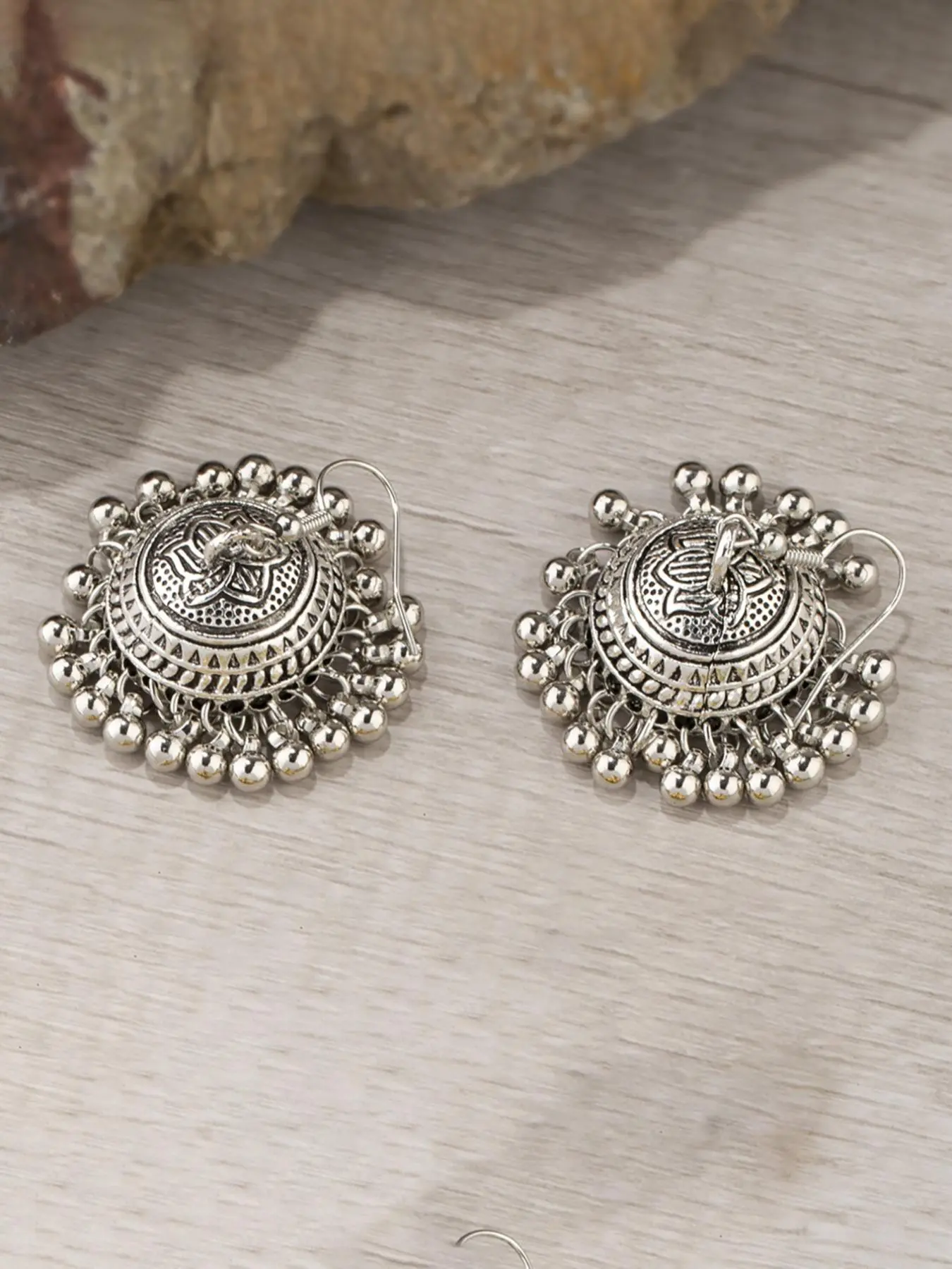 Vintage Bell Design Dangle Earrings, 2024 New Boho Style Jewelry for Women, All-match Trendy Fashion Cool Female Accessories for Daily Wear