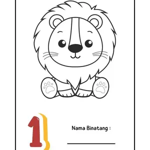 Lembar kertas mewarnai anak / worksheet print dijual per pcs