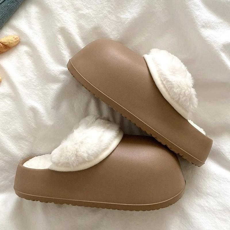 GIày Sục Lông Dép Bông Đi Trong Nhà Ngoài Trời Đế Cao su Chống trượt SIUCHIU Slipper DéP