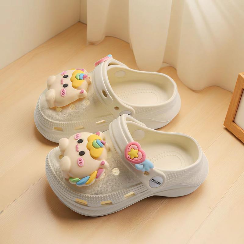 Giày Guốc Thiết Kế Hoạt Hình Dễ Thương Cho Bé Gái Phổ Biến Thời Trang Thoải Mái Chống Trượt Thích Hợp Sử Dụng Trong Nhà Và Ngoài Trời Dép EVA tông cho bé gái dép cho em bé gái 10 tuổi dép đi học bé gái dép bít mũi cho bé gái