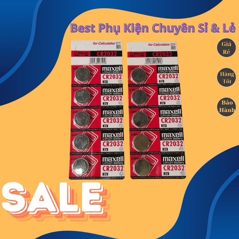 1 Vỉ 5 Viên Pin Cmos 2032 Thay Thế Pin Remote Xe Máy, Xe Tay Ga, Máy Tính Cầm Tay