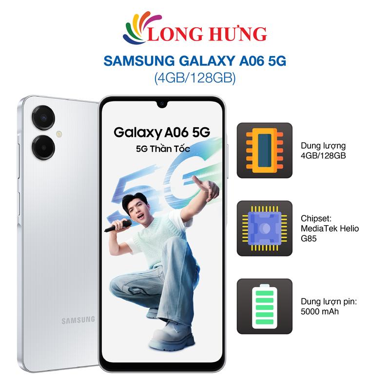  Điện thoại Samsung Galaxy A06 5G  4GB 128GB  - Hàng chính hãng 