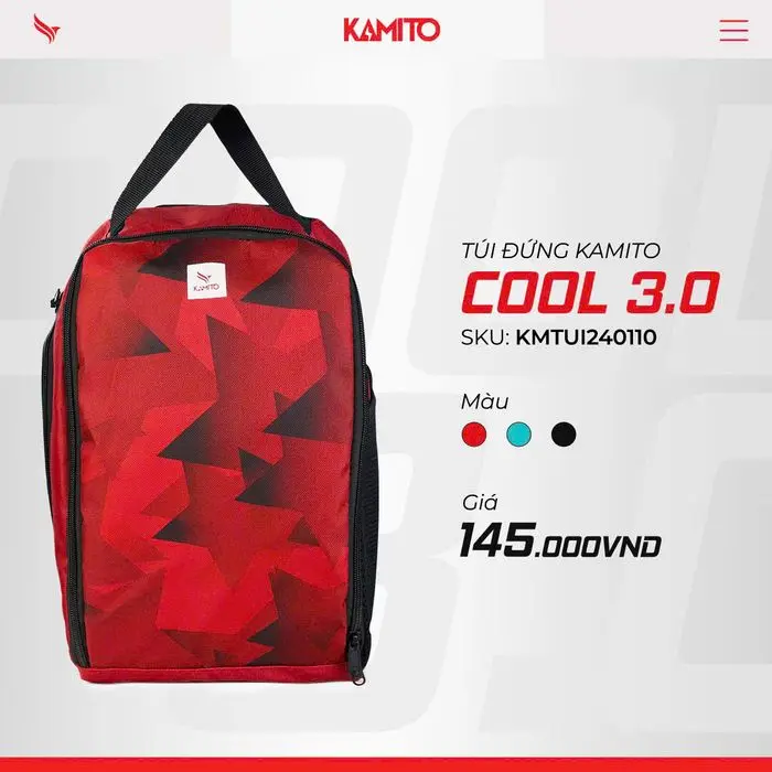 Túi đựng giày Kamito Cool 3, túi đựng giày bóng đá, túi đựng giày đa năng