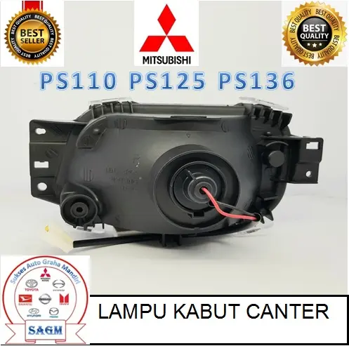 LAMPU KABUT BUMPER PALANG FOG LAMP FOGLAMP BEMPER CANTER PS110 PS125 PS136 HDX SHDX HDL EURO4 EURO 4 CANTER FE71 FE 74 FE84 PUTIH 1