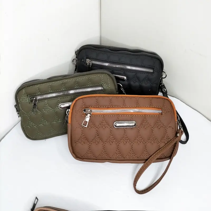 Tas selempang wanita sling bag mini tas korea kecil tas wanita kulit sintetis mini bag hitam 8