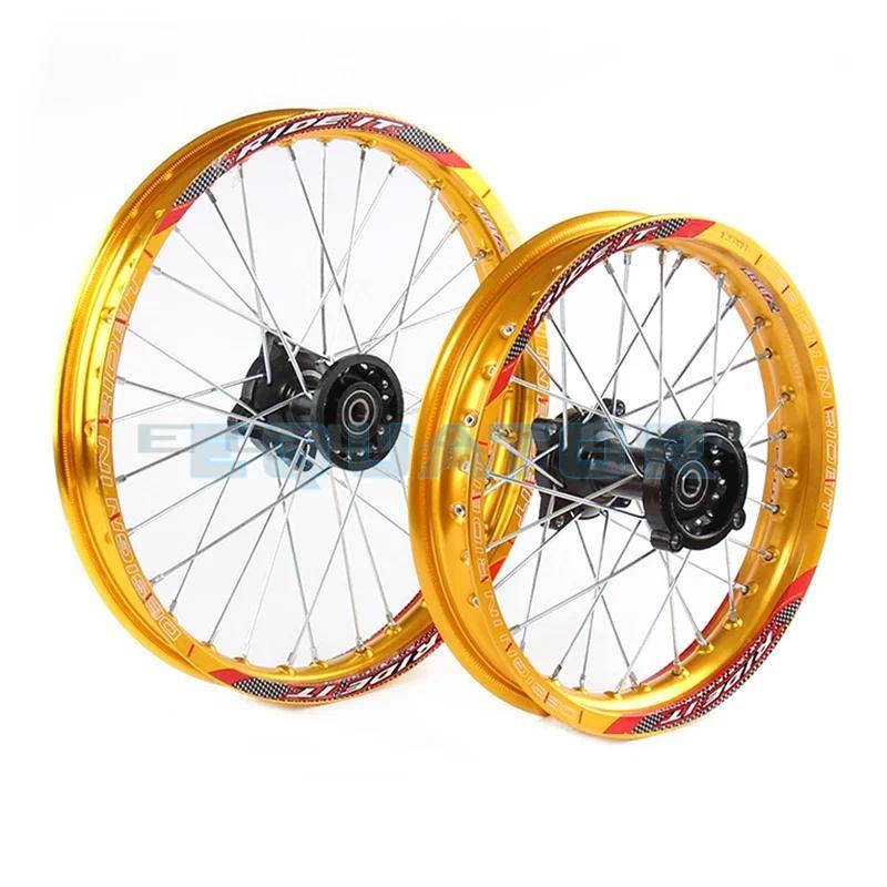Vành Bánh Xe Hợp Kim Nhôm, Màu Vàng, Rộng 12mm Và 15mm, Vành Trước 1.40x14 "Và…