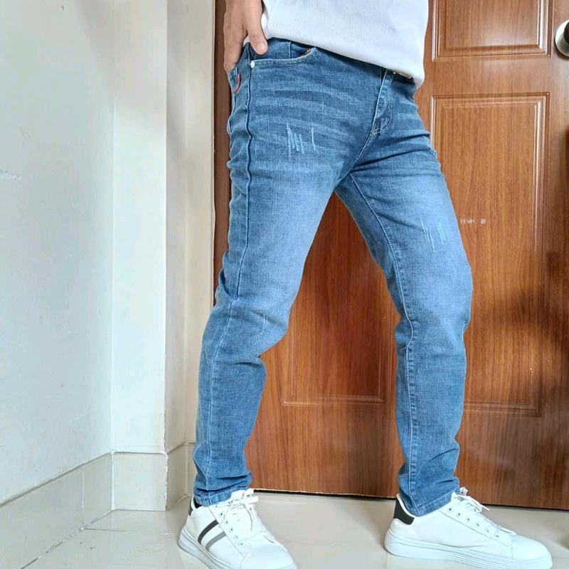 Mã 017. (XANH BIỂN) QUẦN JEAN dài NAM chất vải COTTON - MỀM MẠI - DẦY DẶN - form ÔM DÁNG CỰC NÉT-  Menswear Pants- Có Túi 3