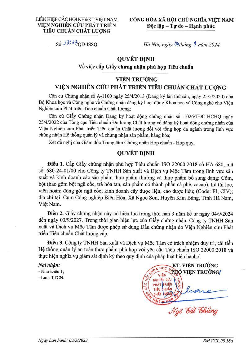 Product Introduction of Trà Túi Lọc Ba Kích Cuong Nam Dương Mộc Tâm - Hộp 30 Túi Lọc x 3g - Chè, Tea 3
