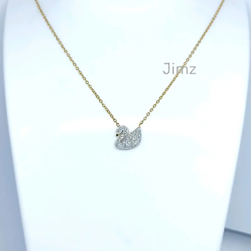 Kalung Titanium Bebek Angsa 1 Import Fashion Korea Anti Karat 2