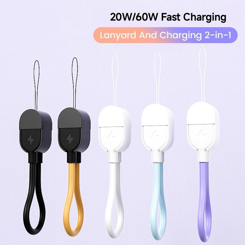 Cáp sạc power bank PD 20W/60W, dạng ngắn, USB‑C sang Lightning , hỗ trợ sạc…