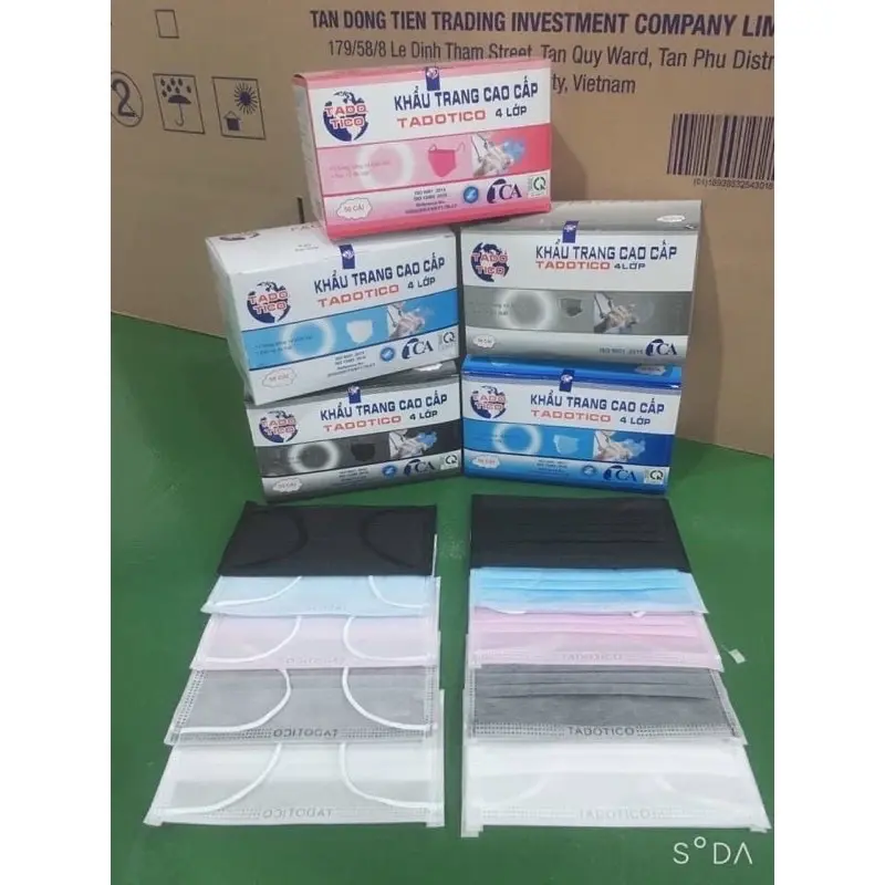 THÙNG 5H tặng 1 HỘP ( 50 cái/ hộp ) Khẩu Trang Y Tế 4 Lớp Dày Đẹp Cao cấp 7