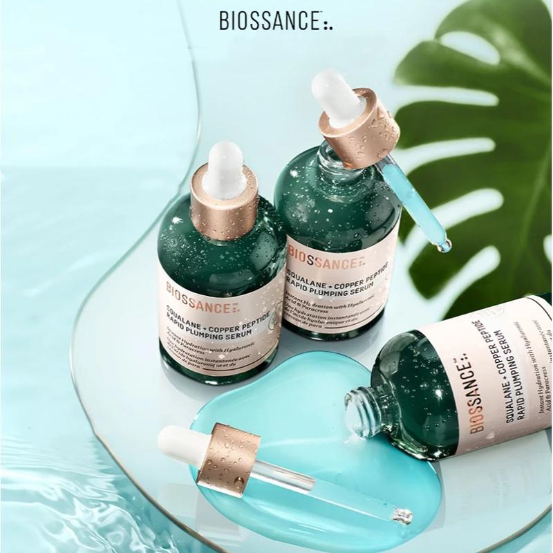 Product Introduction of 【Ready stock】 Biossance Squalane + Copper Peptide Rapid Plumping Serum 50ml//Squalane + Vitamin C Rose Firming Oil 30ML 0
