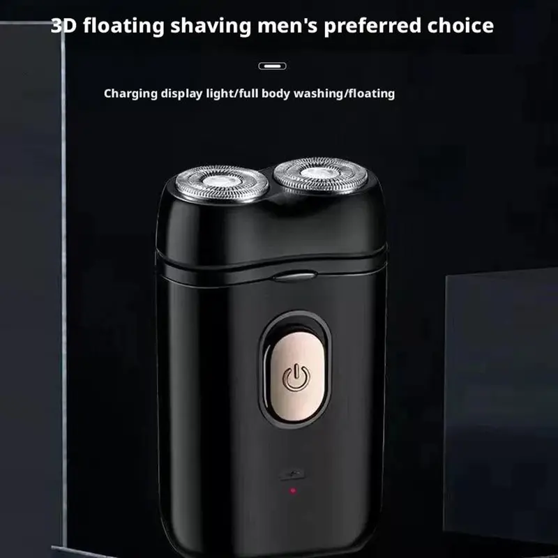 【Good Choice】Alat Cukur Listrik Pria Alat Cukur Jenggot Portabel Alat Cukur Kepala Ganda Alat Cukur Multifungsi Dengan Pengisian Daya USB 4