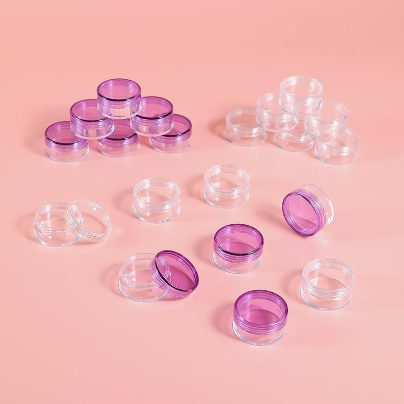 Product Introduction of Mini Round Storage Bottle (10/30pcs), Empty Cosmetic Jar with Lid, Leakproof Storage Container for Home & Travel, Travel Accessories 15