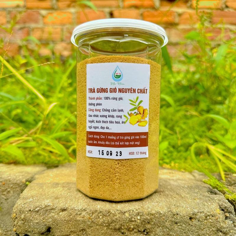 Trà Gừng Gió Tây Nguyên Hũ 500gr (1 hũ) Hữu Cơ Nước Trà