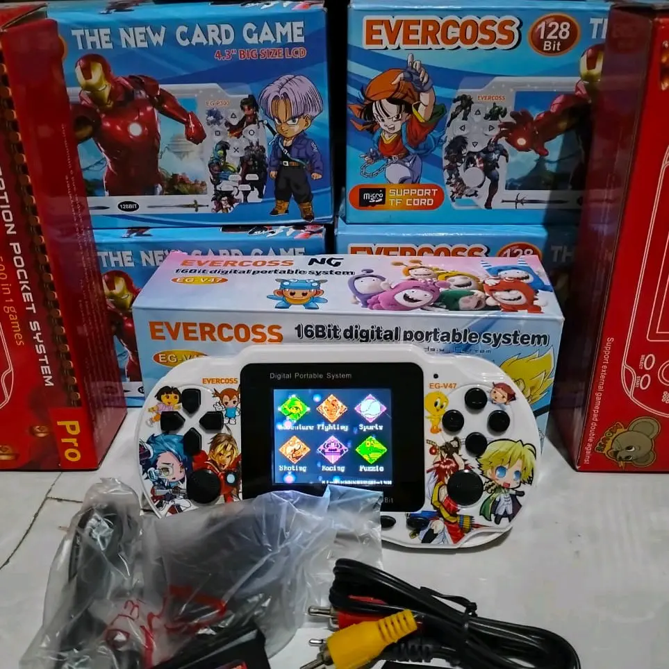PVP EVERCROOS EG V47 GAMES NITENDO 16 BIT FULLSET FRE 2PCS KASET
