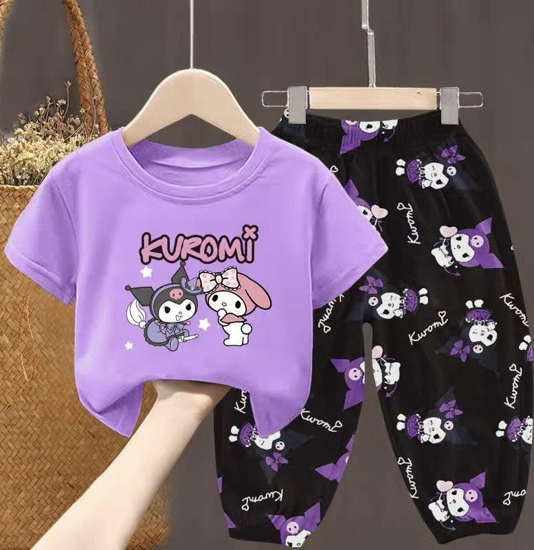 Bộ Đồ COROMI, Mẫu Mùa Hè Bé Gái, Sét Đồ Bé Gái, Mẫu COROMI , Thời Trang Bé Gái 9-45 kg cá tính bộ đồ áo cộc tay chất kiệu cotton thoáng mát (HỌA TIẾT IN HÌNH COROMI) MÃ C013