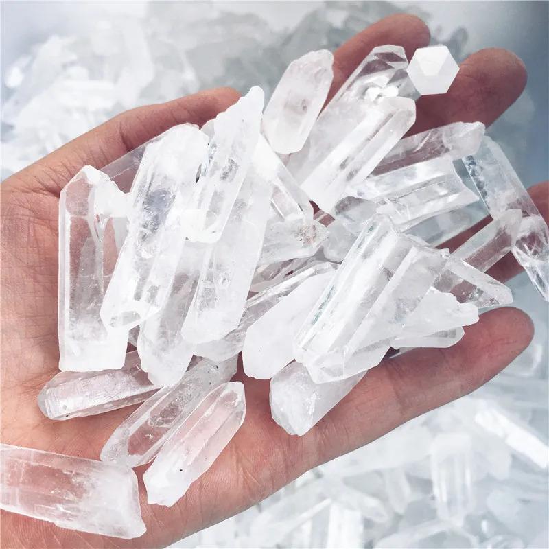 Product Introduction of Natural Polished Clear Quartz Crystal Points Column Reiki Healing Wand Energy Stone Raw Stone Mineral Stone Specimen Home DecoraDecorCostumeJewelry & Accessories 1