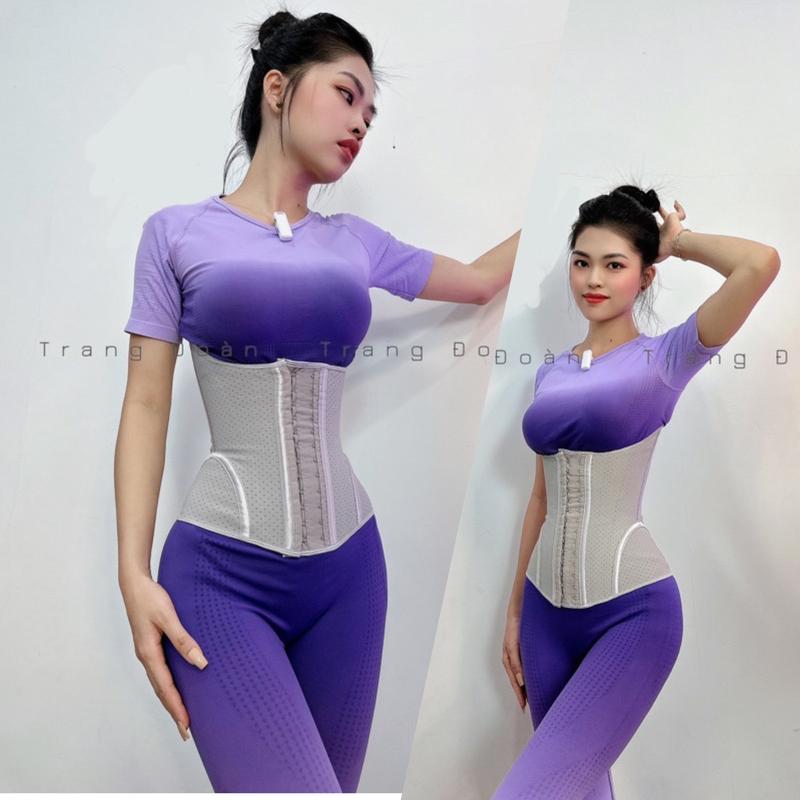 { Tặng Nới và Liner } Đai Latex Cải Tiến 19 Thanh Thép Thông Hơi