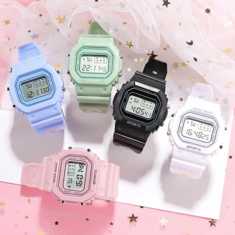 Korean Cute Candy Color Unisex Watch Jewelry Relo for Outdoor Sports