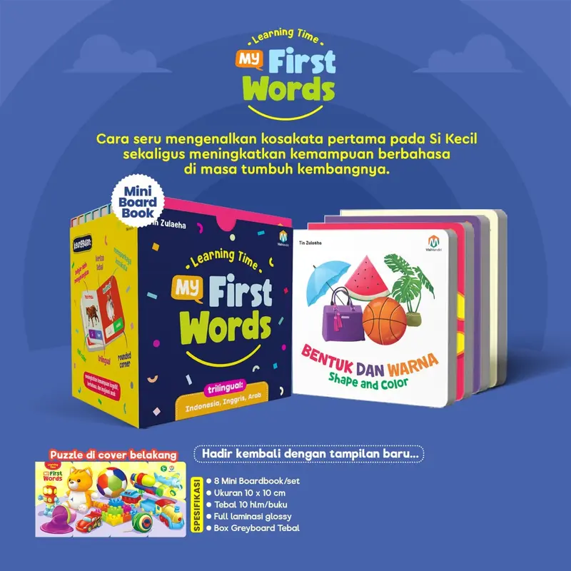 Buku Balita Learning Time My First Words Ziyad Books 1