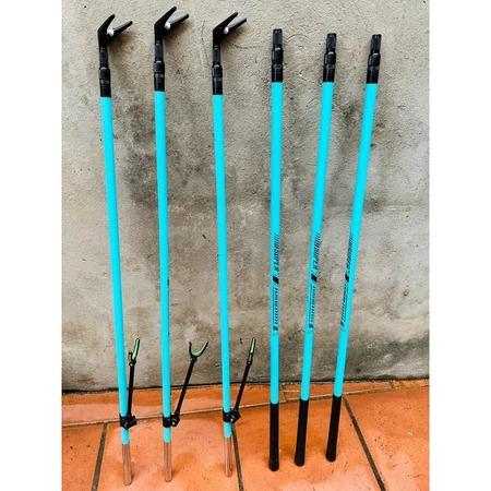 Gác cần và cán vợt câu đài cacbon SUPER ROD nhã lam kích thước 2.1m 2.4m 2.7m