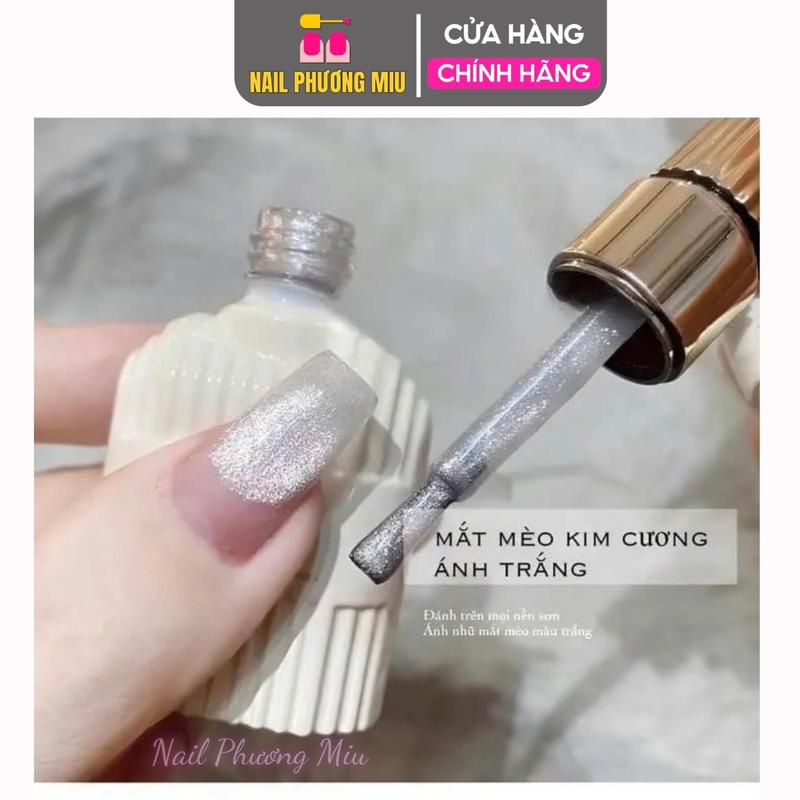 Sơn Gel Mắt Mèo Ánh Trăng Kim Cương Milan Pha Lê Vendeeni Chai 15ml, Đậm Mướt Độ Bóng Cao, Bền Màu Chuyên Dùng Làm Nail, Không Ố Móng Nail Phương Miu Nữ Women